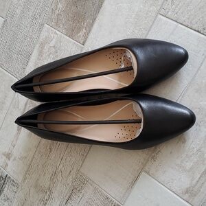 New Easy Spirit Caldise Women's 9 Low Heel Black Shoes Almond Toe